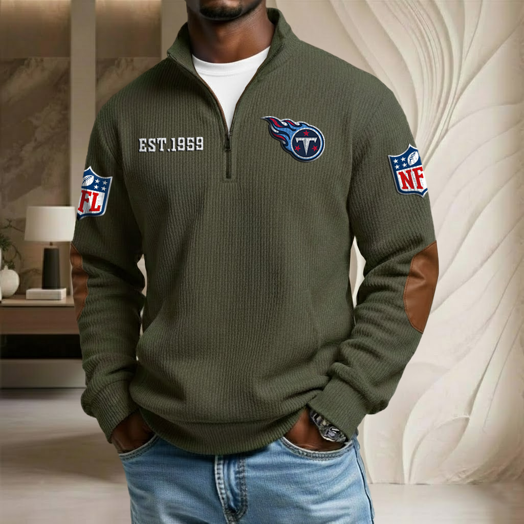 NFL x TEN EST Stand Collar Half-zip Sweatshirt HLP HLPHUONG