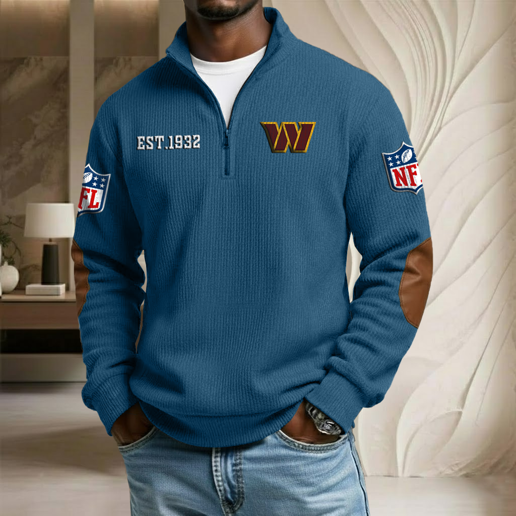 NFL x WAS EST Stand Collar Half-zip Sweatshirt HLP HLPHUONG