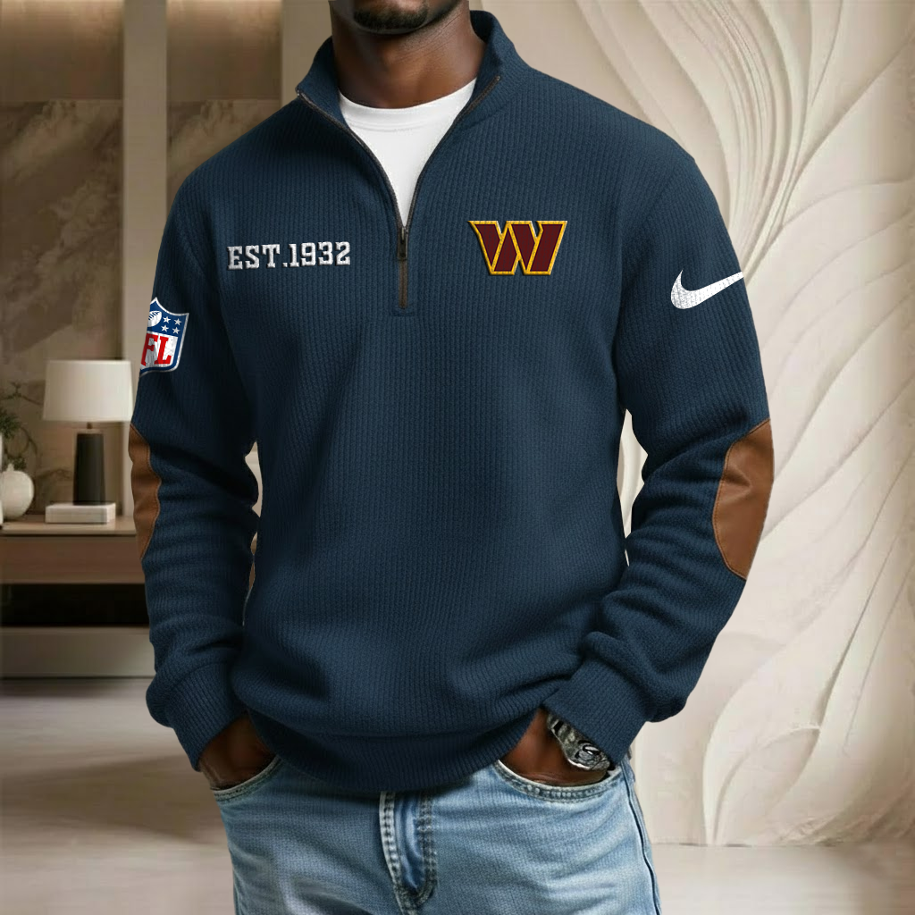 NFL x WAS EST Year Stand Collar Half-zip Sweatshirt HLP HLPHUONG