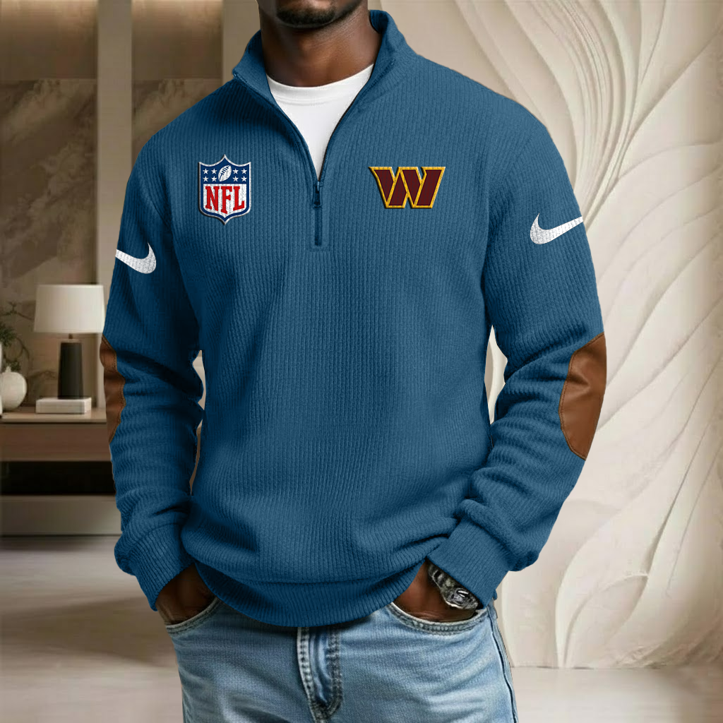 NFL x WAS Sport Team Stand Collar Half-zip Sweatshirt HLP HLPHUONG