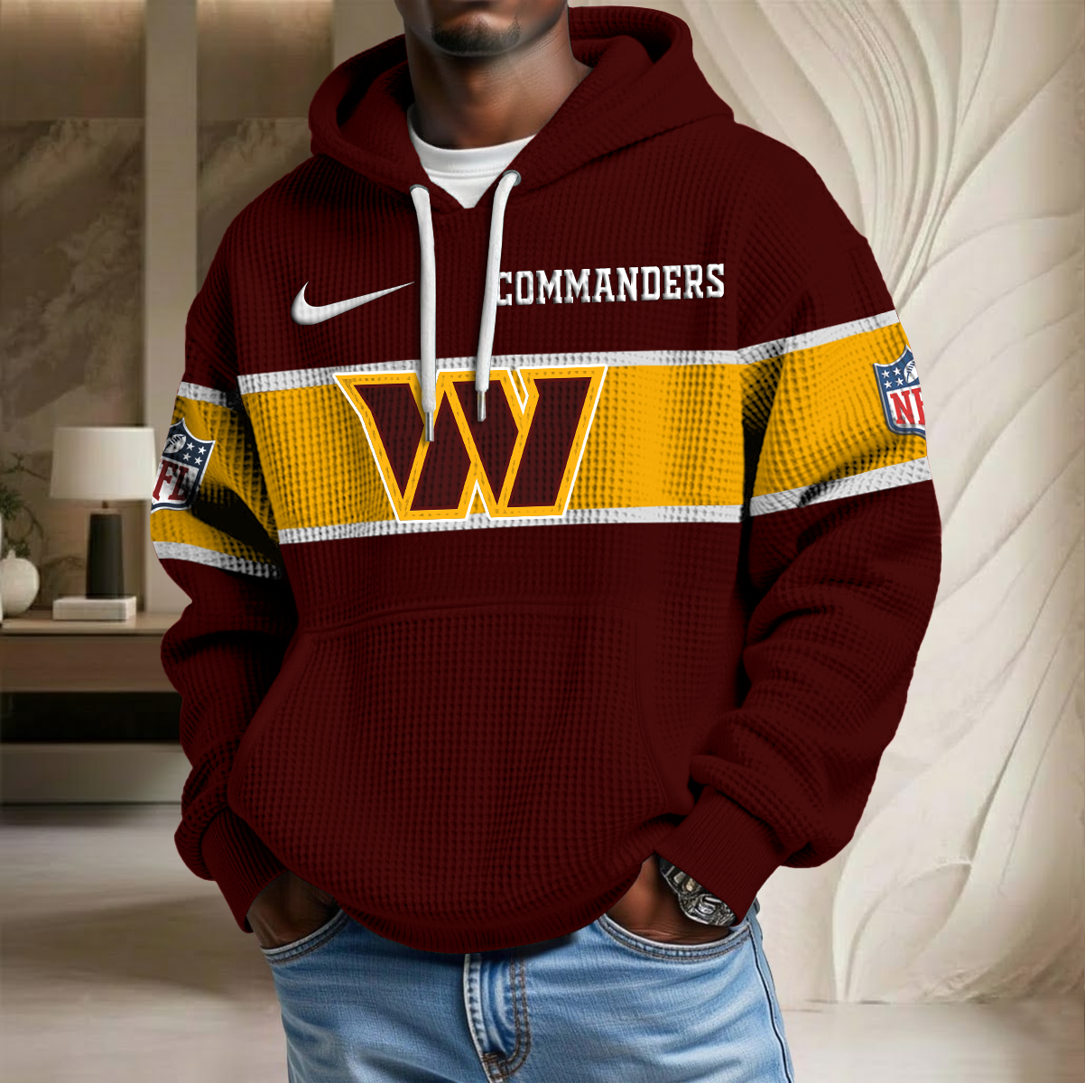 NFL x WAS Team Waffle Hoodie HLP HLPHUONG