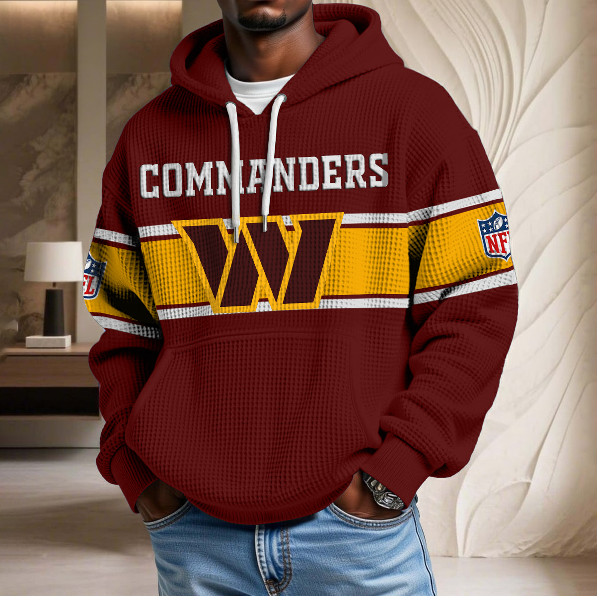 NFL x WAS Waffle Hoodie HLP HLPHUONG