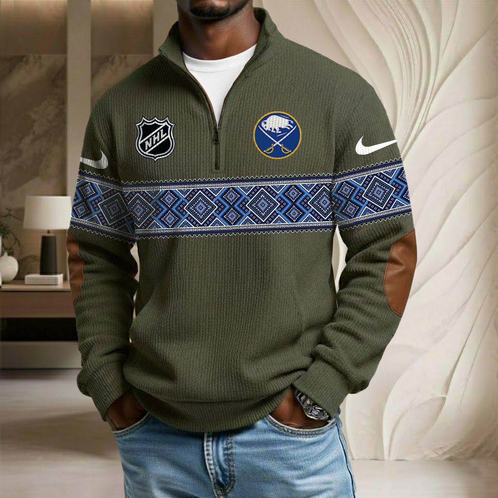 NHL x BS Stand Collar Half-zip Sweatshirt HLP HLPHUONG