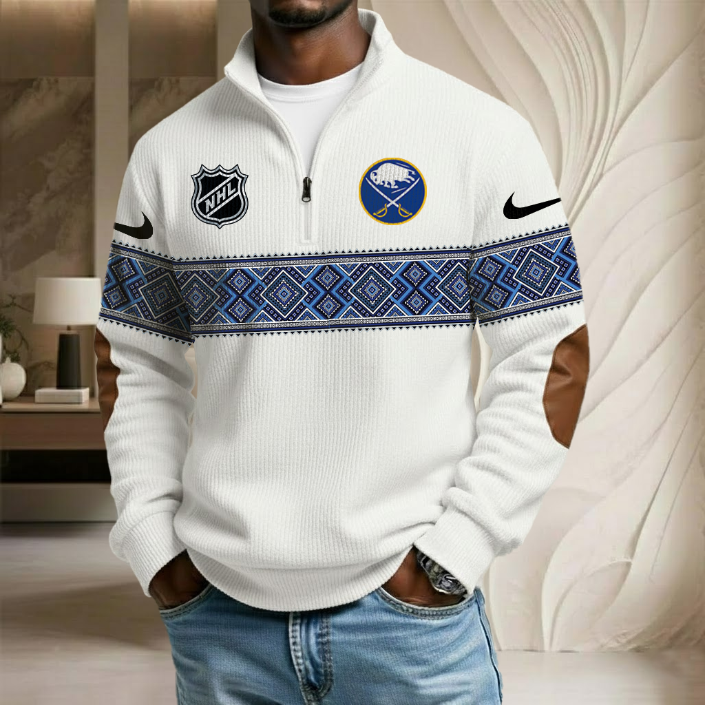 NHL x BS Stand Collar Half-zip Sweatshirt HLP HLPHUONG