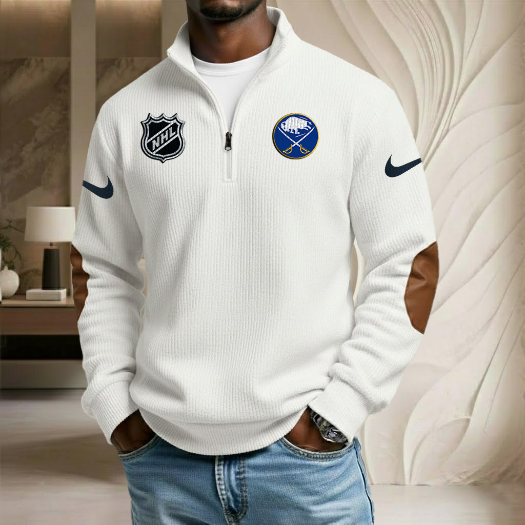NHL x BUF Sport Team Stand Collar Half-zip Sweatshirt HLP HLPHUONG