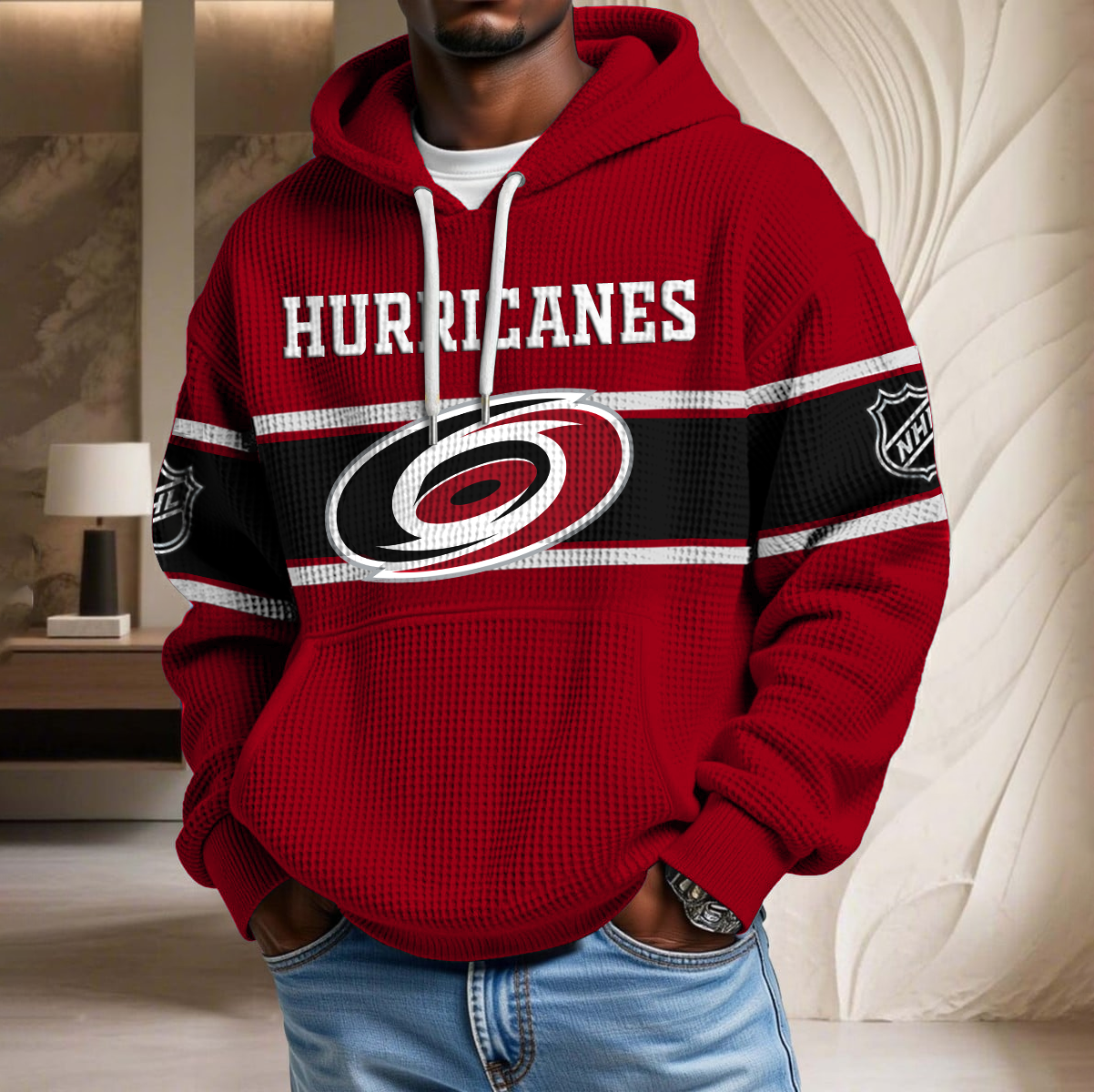 NHL x CAR Waffle Hoodie HLP HLPHUONG