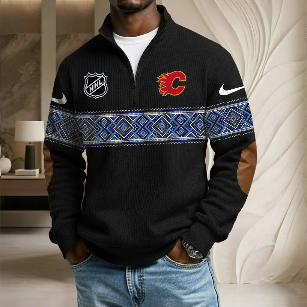 NHL x CF Stand Collar Half-zip Sweatshirt HLP HLPHUONG