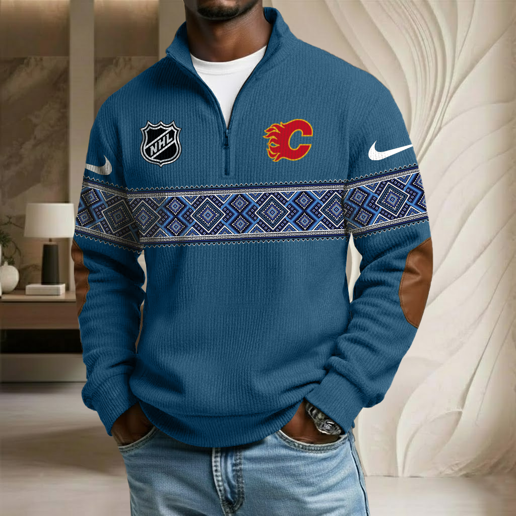 NHL x CF Stand Collar Half-zip Sweatshirt HLP HLPHUONG
