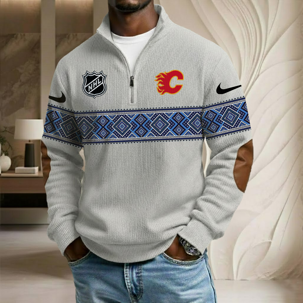 NHL x CF Stand Collar Half-zip Sweatshirt HLP HLPHUONG