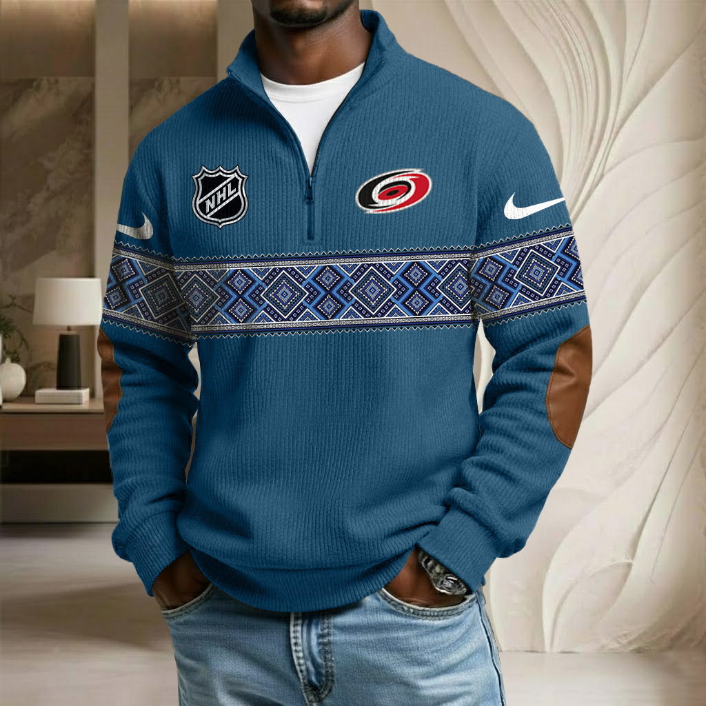 NHL x CH Stand Collar Half-zip Sweatshirt HLP HLPHUONG