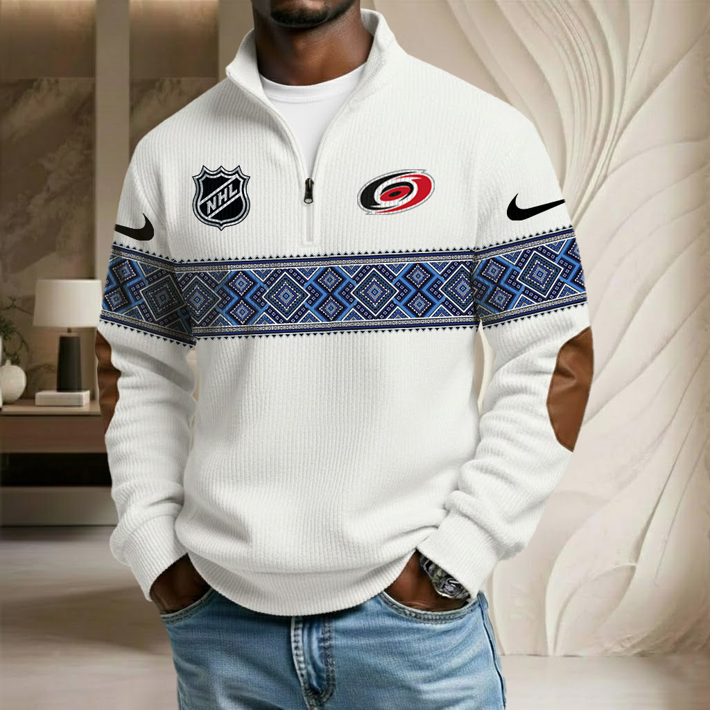 NHL x CH Stand Collar Half-zip Sweatshirt HLP HLPHUONG