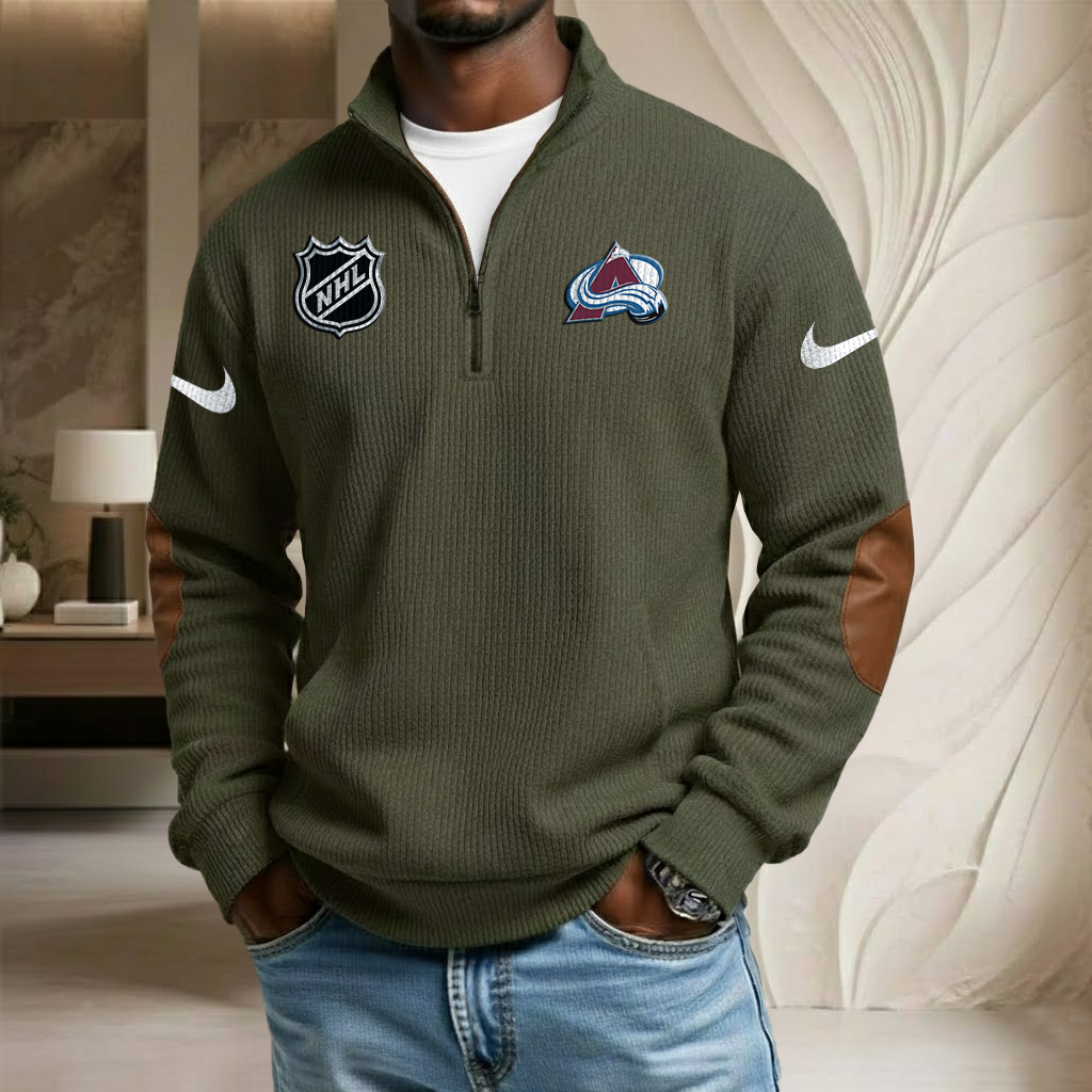 NHL x COL Sport Team Stand Collar Half-zip Sweatshirt HLP HLPHUONG