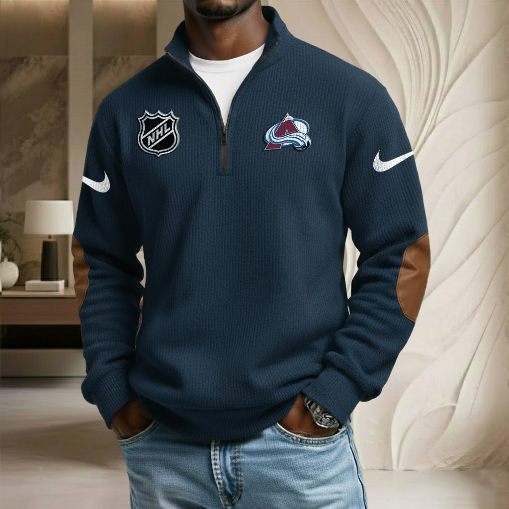 NHL x COL Sport Team Stand Collar Half-zip Sweatshirt HLP HLPHUONG