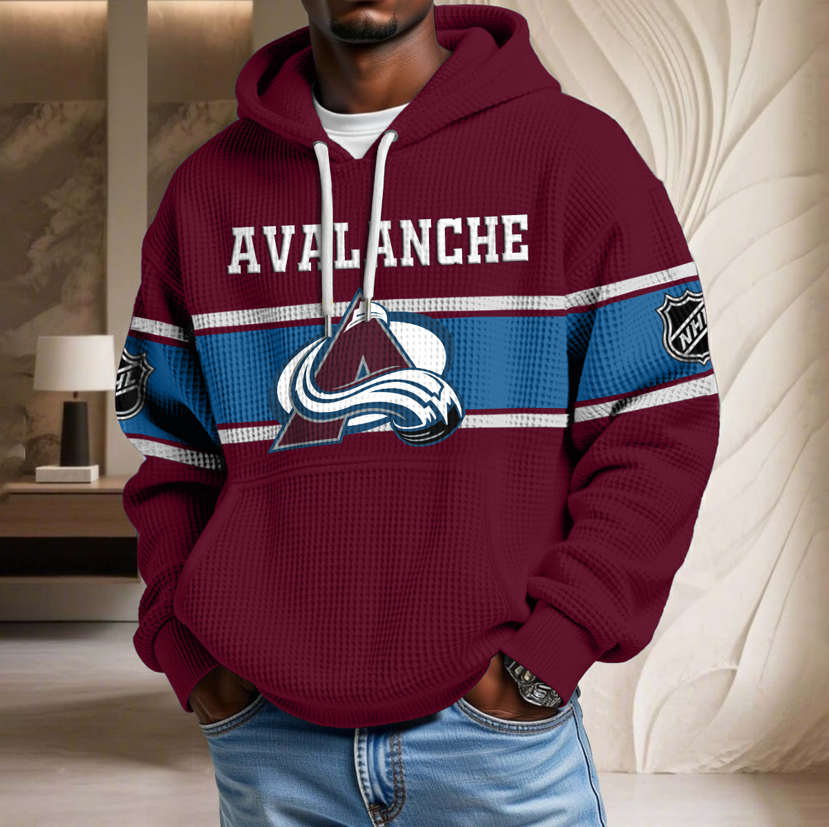 NHL x COL Waffle Hoodie HLP HLPHUONG