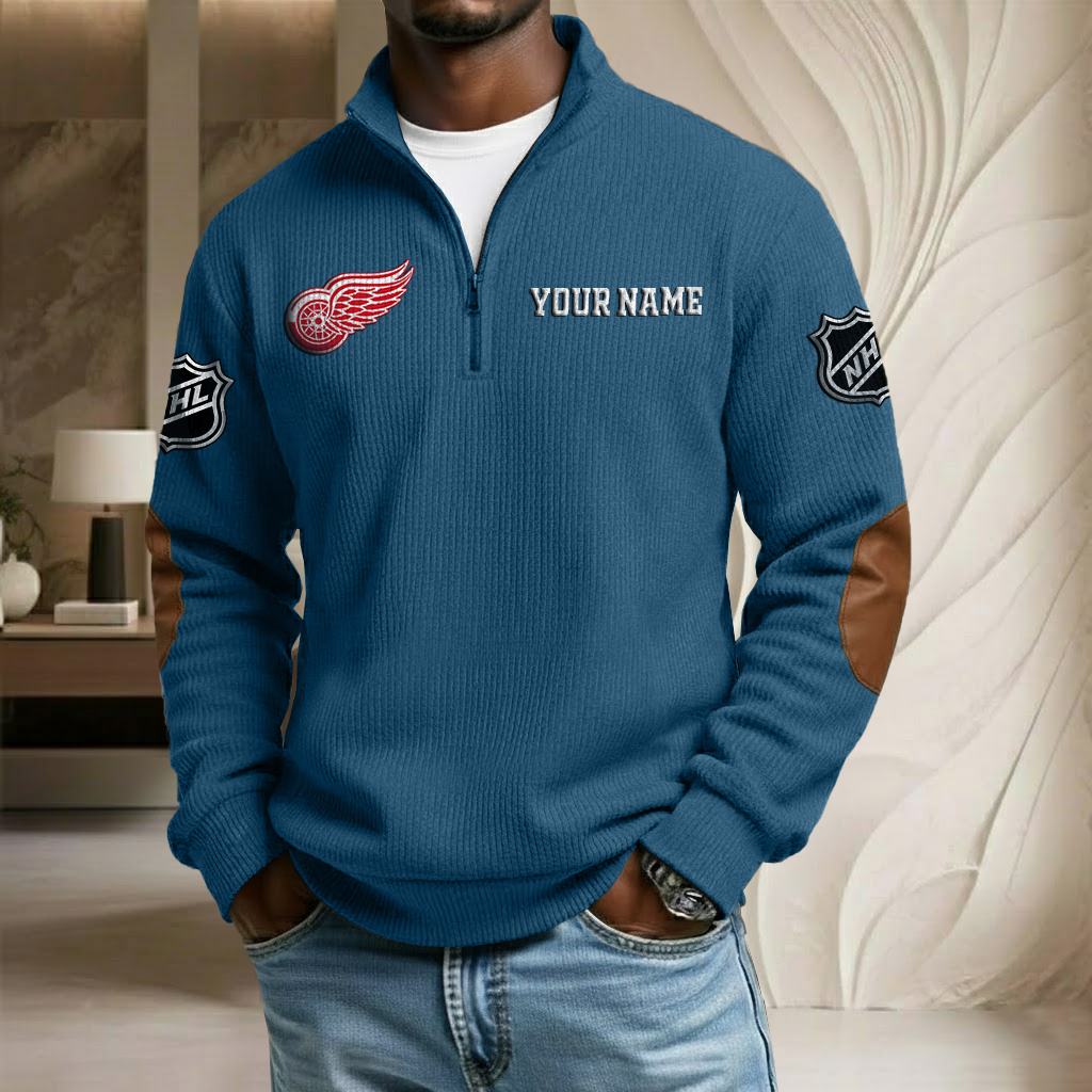 NHL x DRW Custom Name Stand Collar Half-zip Sweatshirt HLP HLPHUONG
