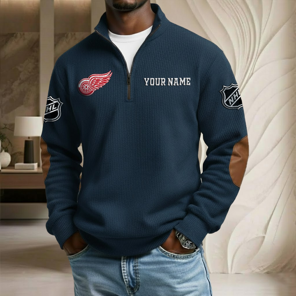 NHL x DRW Custom Name Stand Collar Half-zip Sweatshirt HLP HLPHUONG