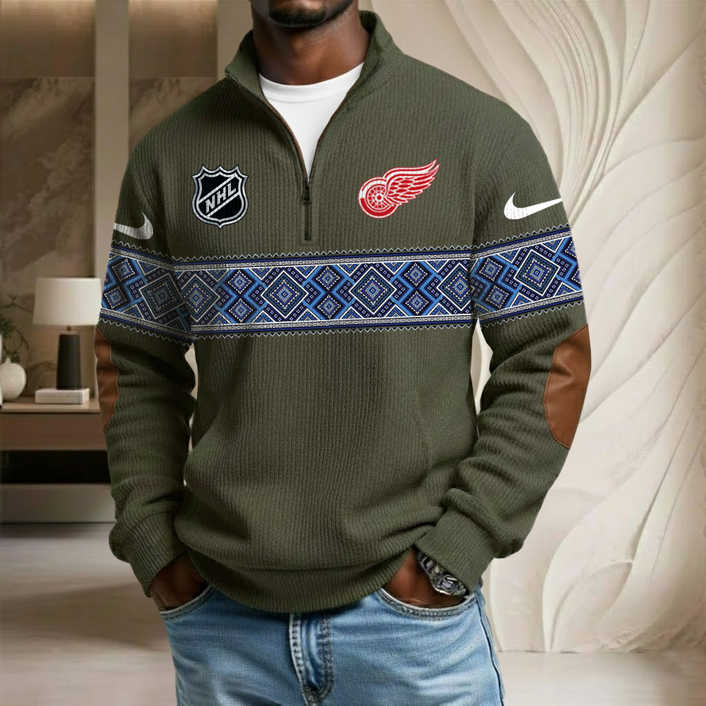 NHL x DRW Stand Collar Half-zip Sweatshirt HLP HLPHUONG