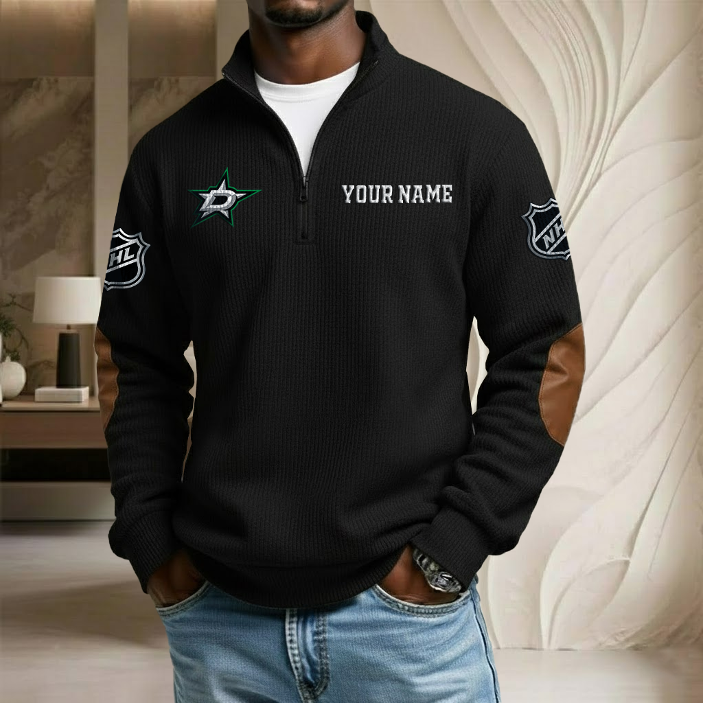 NHL x DS Custom Name Stand Collar Half-zip Sweatshirt HLP HLPHUONG