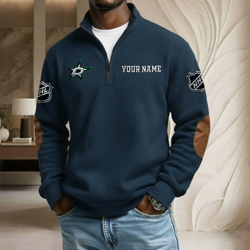 NHL x DS Custom Name Stand Collar Half-zip Sweatshirt HLP HLPHUONG