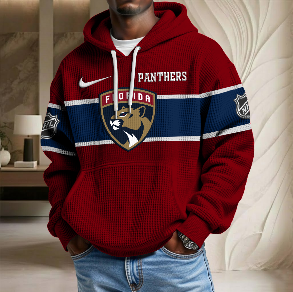 NHL x FLO Hockey Waffle Hoodie HLP HLPHUONG