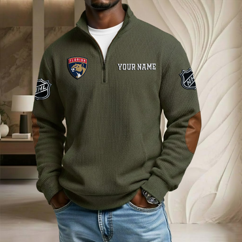 NHL x FP Custom Name Stand Collar Half-zip Sweatshirt HLP HLPHUONG