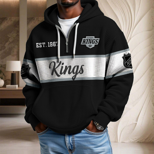 NHL x LAK EST Waffle Half Zip Hoodie HLP HLPHUONG