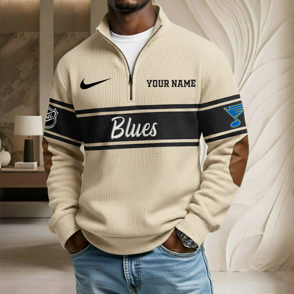 NHL x SL Custom Name Stand Collar Half-zip Sweatshirt HLP HLPHUONG