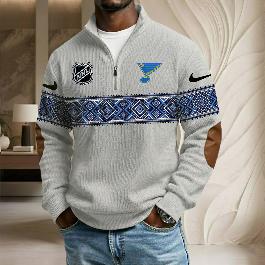 NHL x SLB Stand Collar Half-zip Sweatshirt HLP HLPHUONG