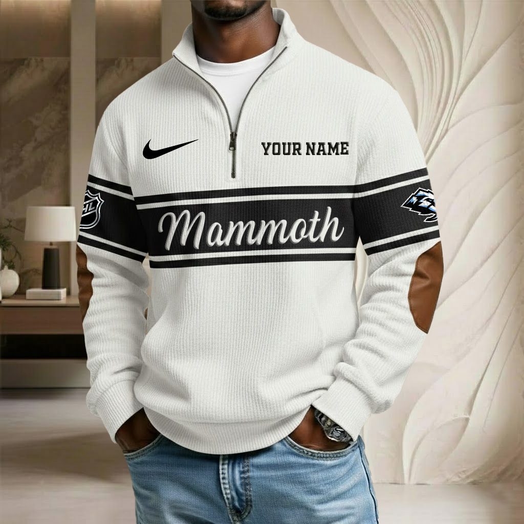 NHL x UTA Custom Name Stand Collar Half-zip Sweatshirt HLP HLPHUONG