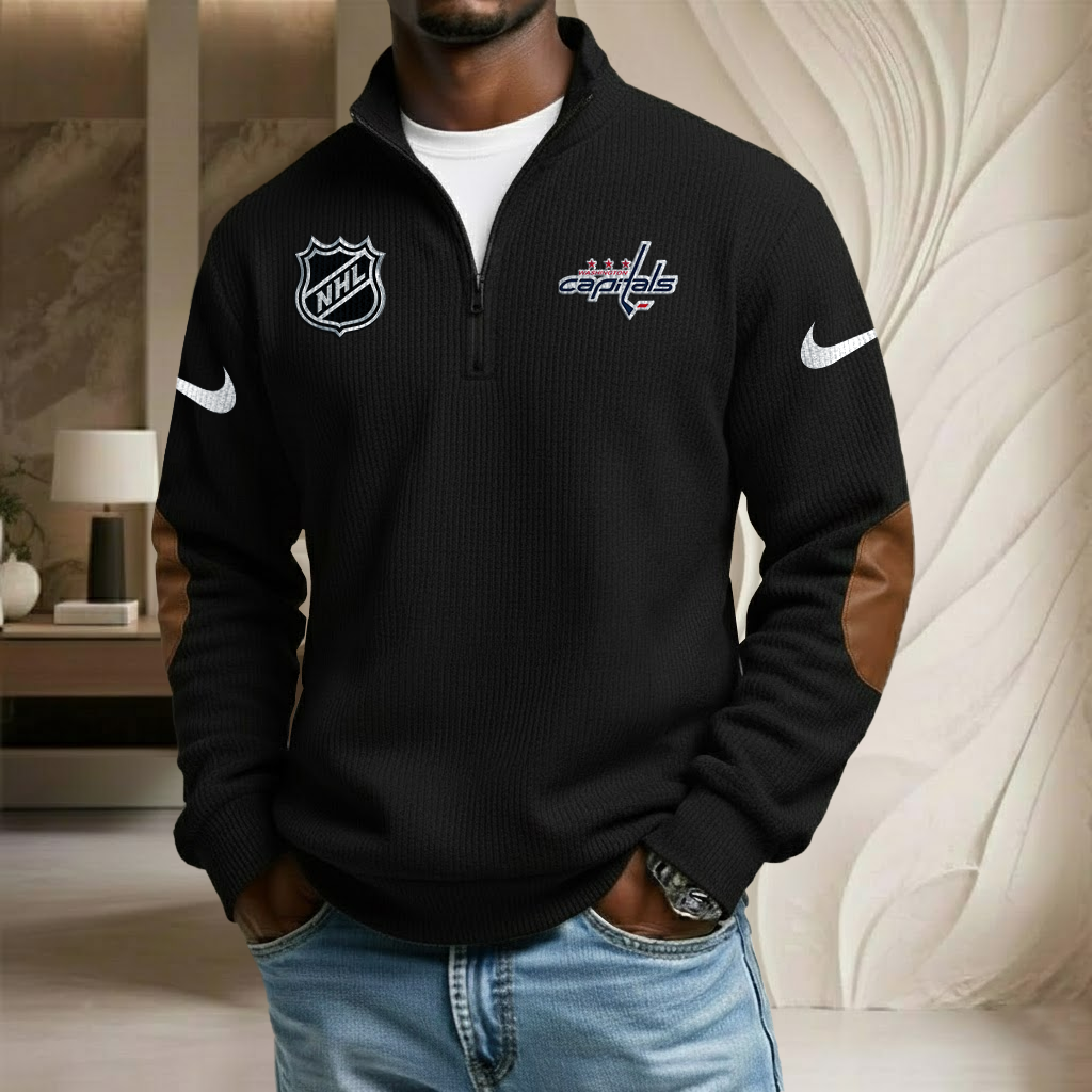 NHL x WAS Sport Team Stand Collar Half-zip Sweatshirt HLP HLPHUONG