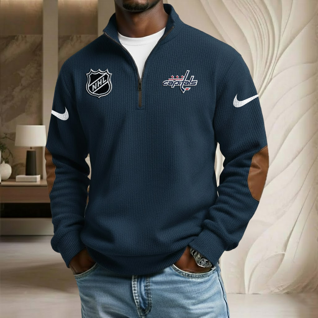 NHL x WAS Sport Team Stand Collar Half-zip Sweatshirt HLP HLPHUONG