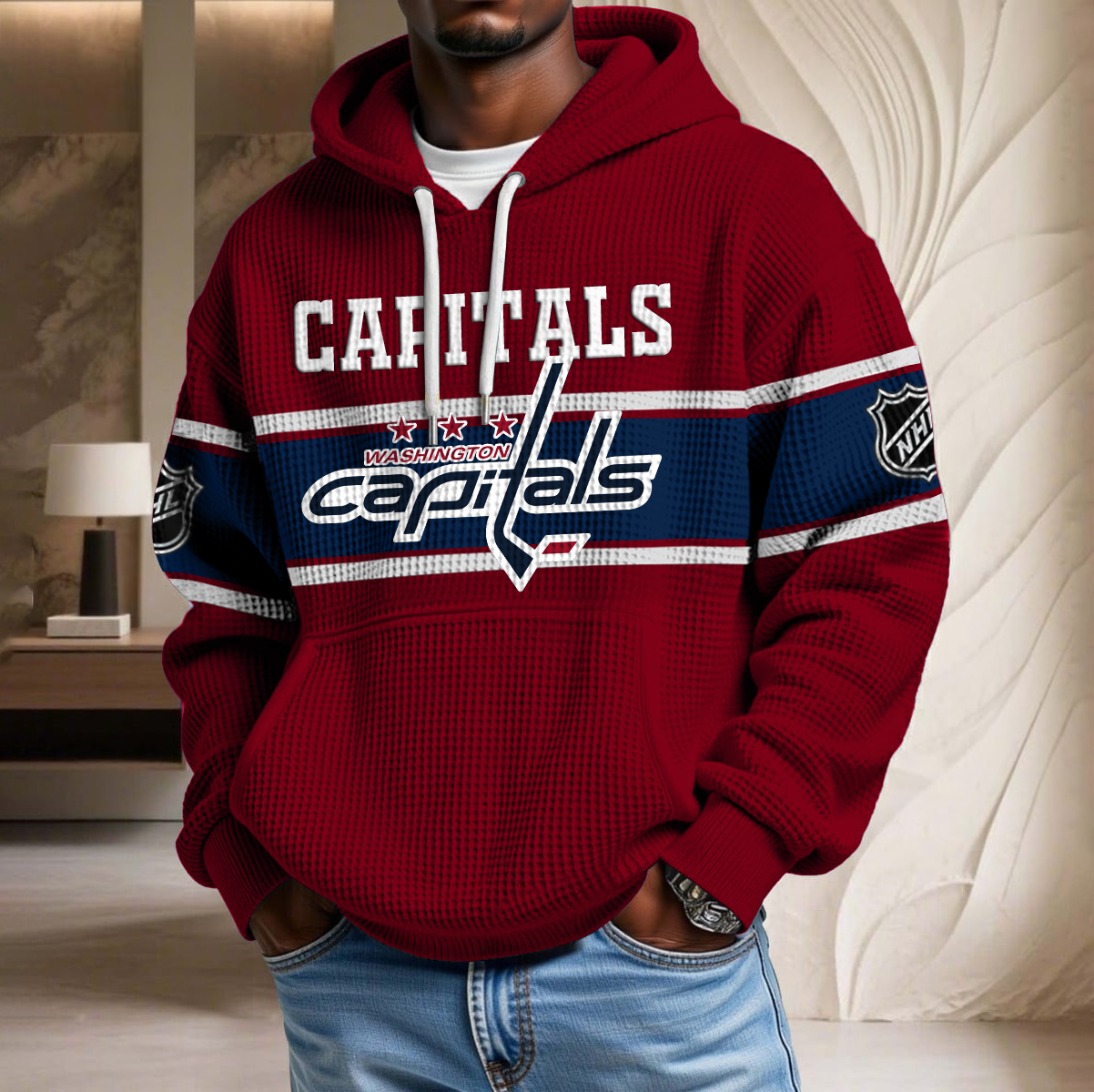 NHL x WAS Waffle Hoodie HLP HLPHUONG