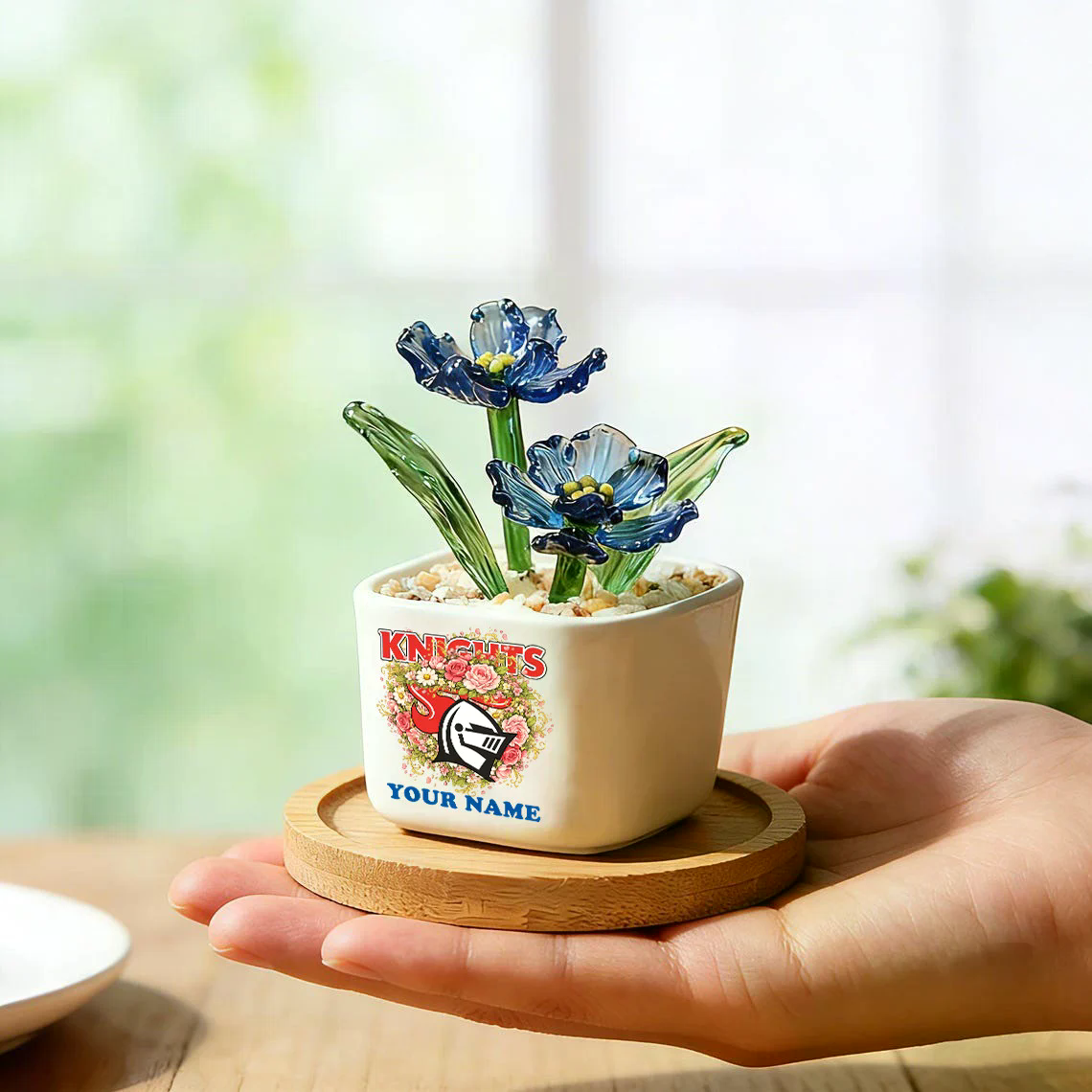 NK _NRL Custom Birth Month Glass Flower Pot Handmade Gift For Fan - Limited Edition NAK TTT