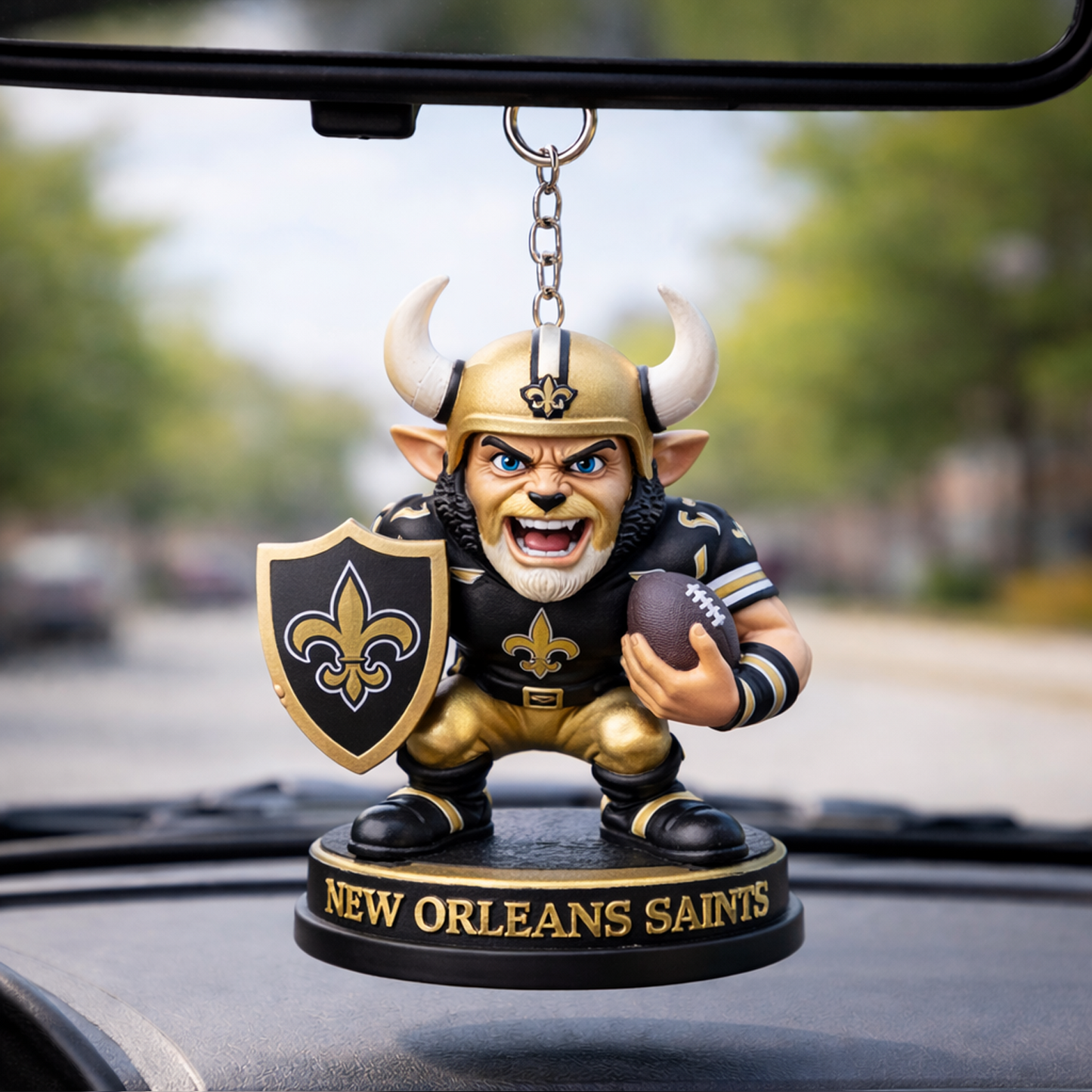 NO X NFL Football Mascot Car Hanging Ornament NAK NHT