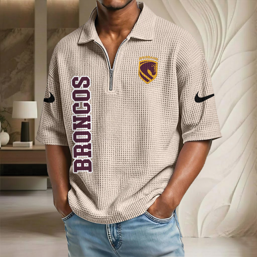 NRL x BB Waffle Half-Zip Polo Shirt HLP HLPHUONG