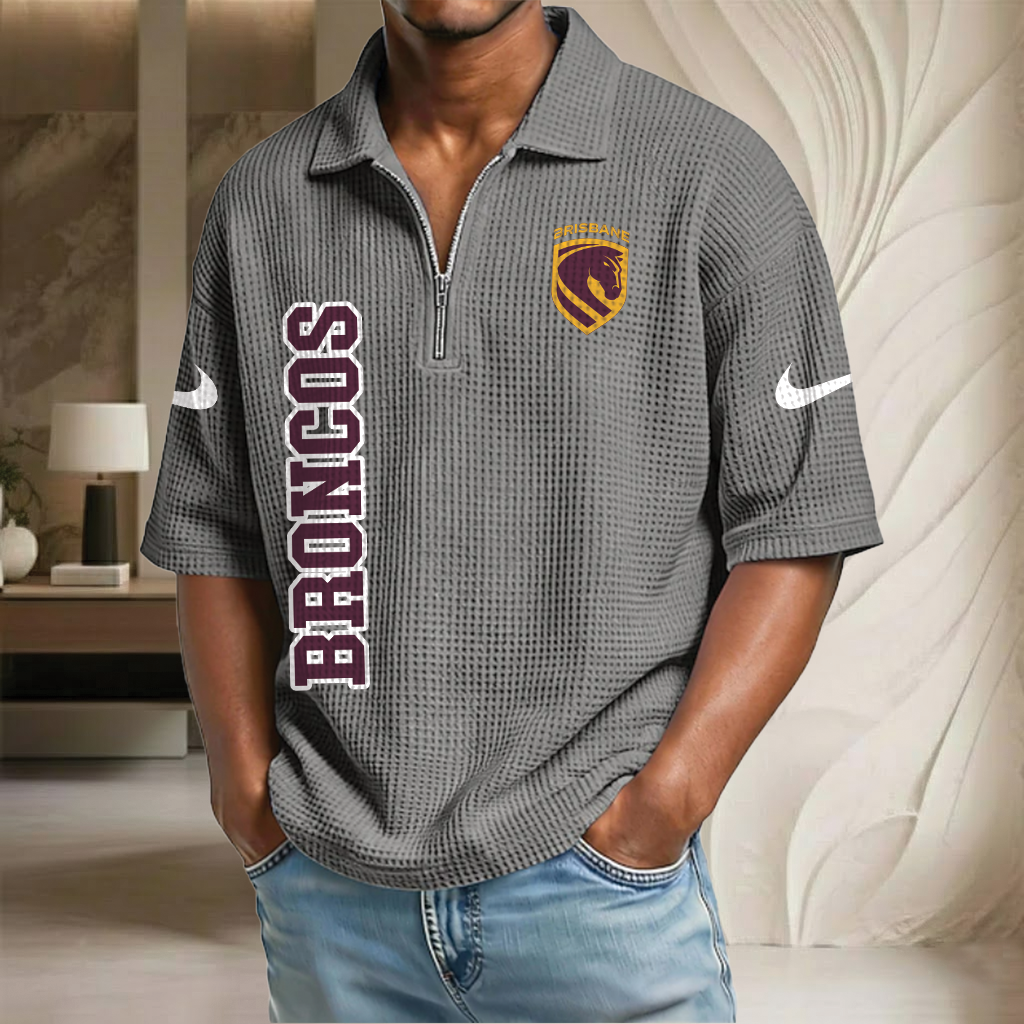NRL x BB Waffle Half-Zip Polo Shirt HLP HLPHUONG