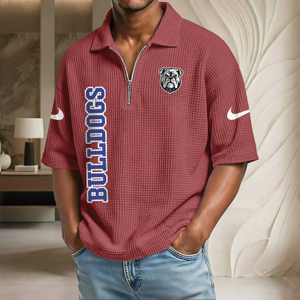 NRL x CBB Waffle Half-Zip Polo Shirt HLP HLPHUONG