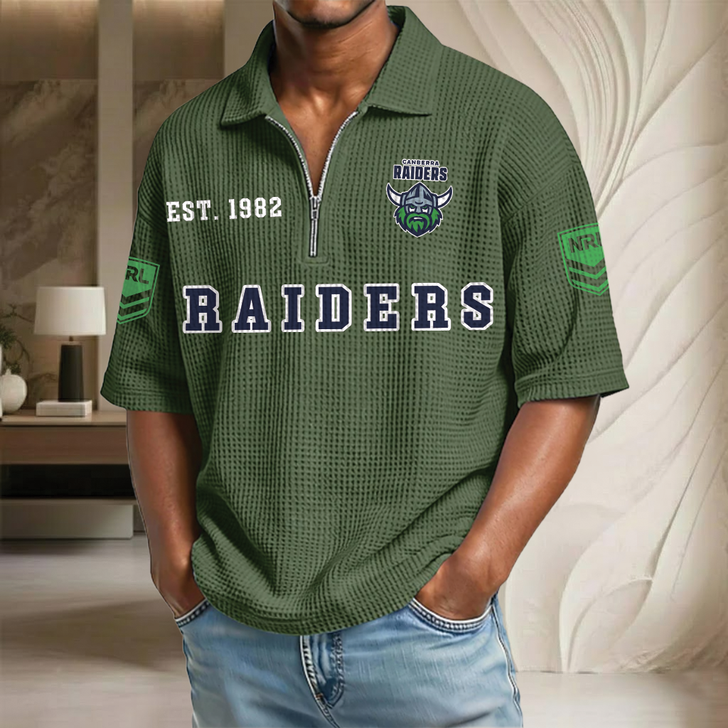 NRL x CR EST Waffle Half-Zip Polo Shirt HLP HLPHUONG