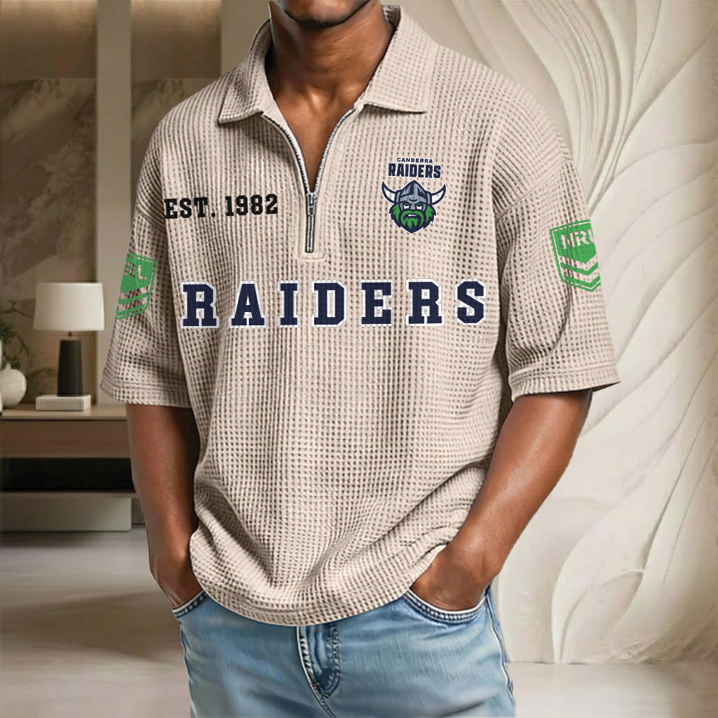 NRL x CR EST Waffle Half-Zip Polo Shirt HLP HLPHUONG