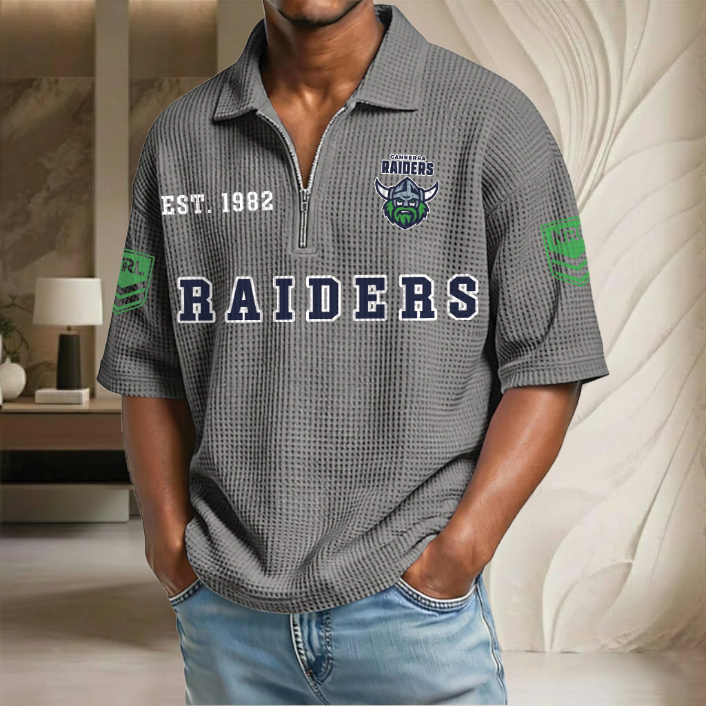NRL x CR EST Waffle Half-Zip Polo Shirt HLP HLPHUONG