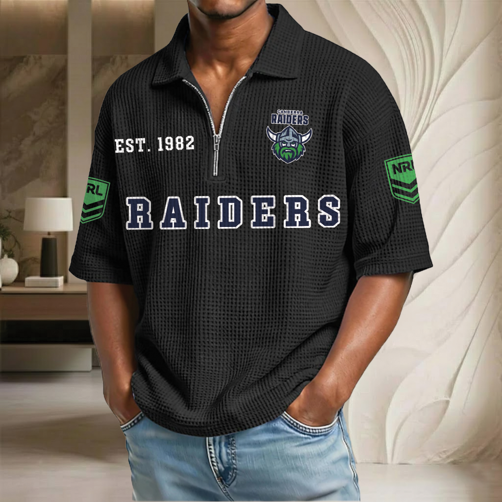 NRL x CR EST Waffle Half-Zip Polo Shirt HLP HLPHUONG