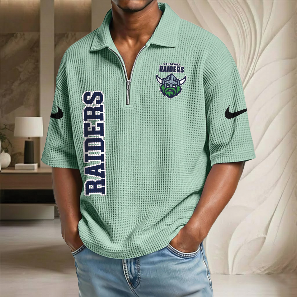 NRL x CR Waffle Half-Zip Polo Shirt HLP HLPHUONG