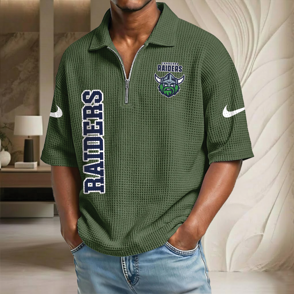 NRL x CR Waffle Half-Zip Polo Shirt HLP HLPHUONG