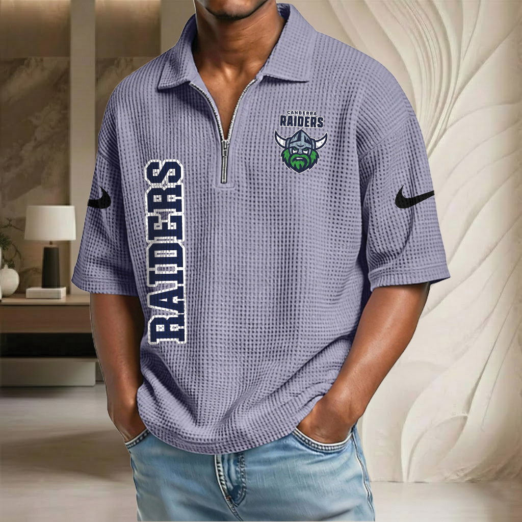NRL x CR Waffle Half-Zip Polo Shirt HLP HLPHUONG