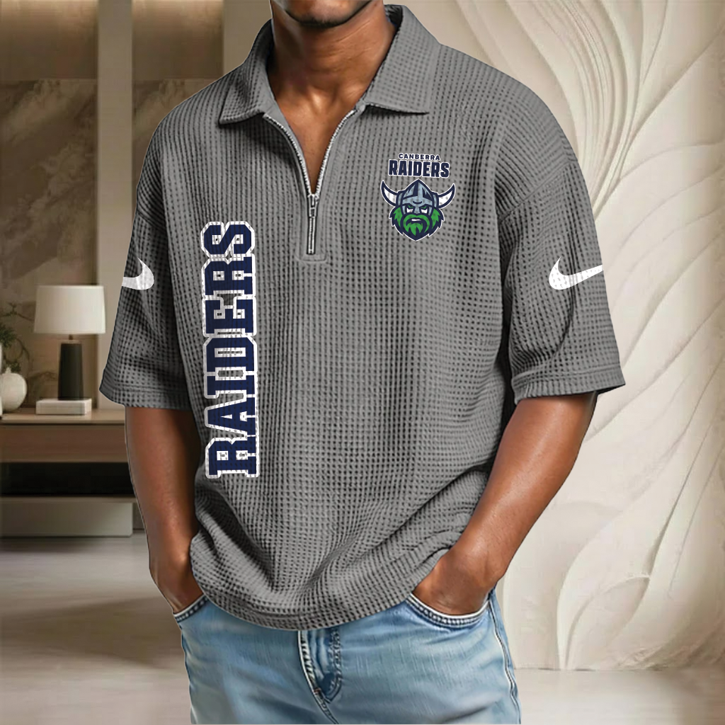 NRL x CR Waffle Half-Zip Polo Shirt HLP HLPHUONG
