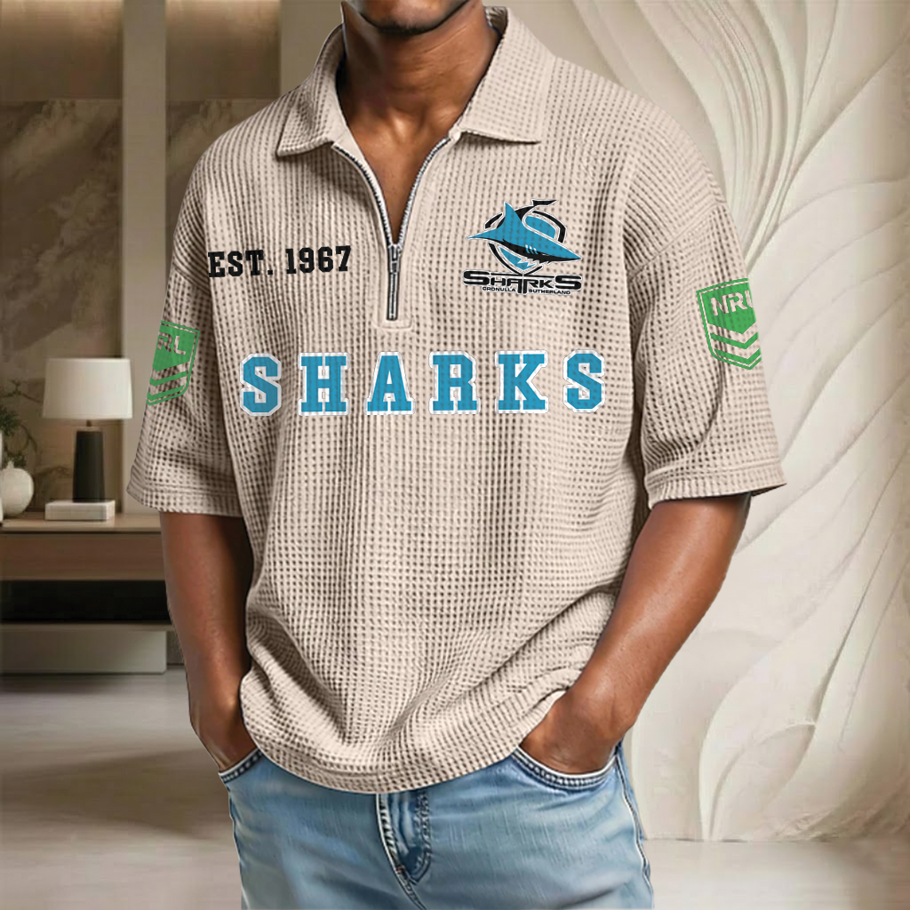 NRL x CSS EST Waffle Half-Zip Polo Shirt HLP HLPHUONG