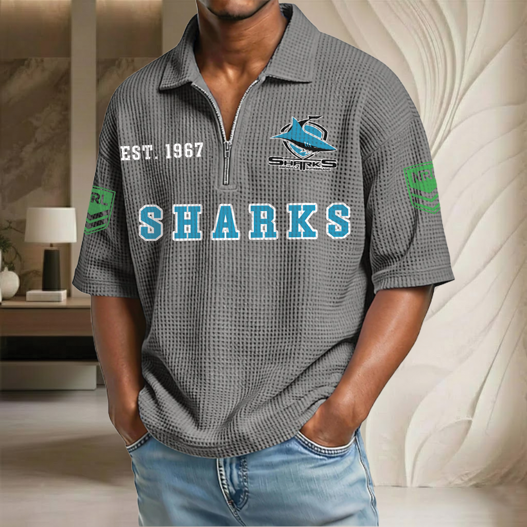 NRL x CSS EST Waffle Half-Zip Polo Shirt HLP HLPHUONG