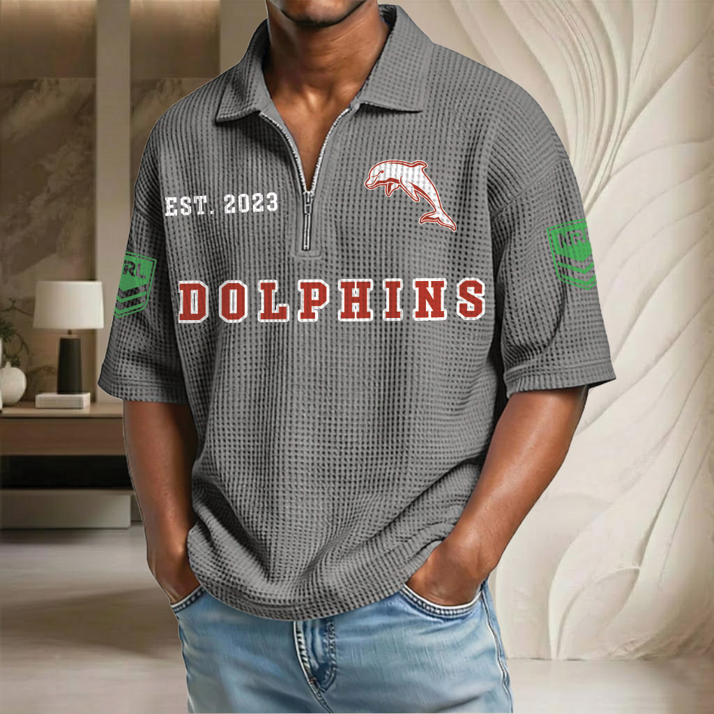 NRL x DO EST Waffle Half-Zip Polo Shirt HLP HLPHUONG