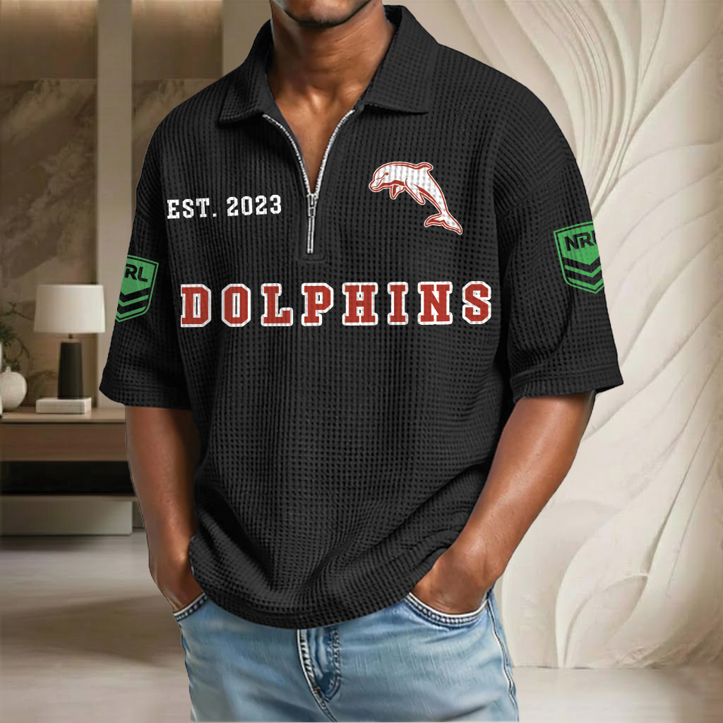 NRL x DO EST Waffle Half-Zip Polo Shirt HLP HLPHUONG
