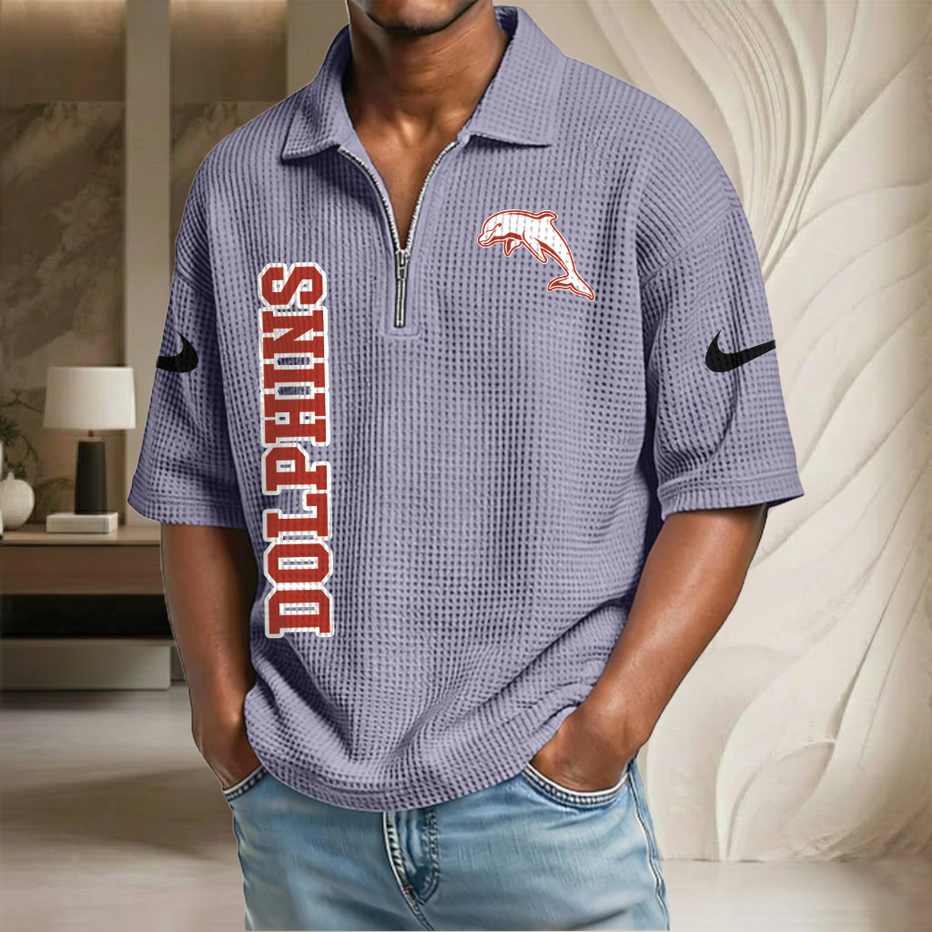 NRL x DO Waffle Half-Zip Polo Shirt HLP HLPHUONG